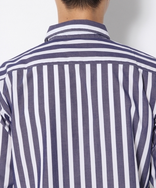 GLOBAL WORK(グローバルワーク)の「ストレッチブロードガラ長袖/764165(シャツ/ブラウス・メンズ・ワインレッド/ライトブルー・X-LARGE/SMALL/MEDIUM/LARGE)」の10枚目の写真