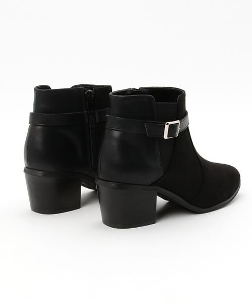 IMAGE COLLECTION（イマージュコレクション）の「サイドバックルショートブーツ（ブーツ・レディース・ブラック/ブラック系その他・LL/M/S/L）」の6枚目の写真