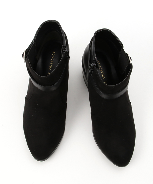 IMAGE COLLECTION（イマージュコレクション）の「サイドバックルショートブーツ（ブーツ・レディース・ブラック/ブラック系その他・LL/M/S/L）」の5枚目の写真