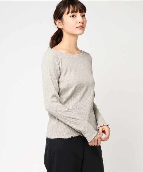 Lugnoncure（ルノンキュール）の「テレコメローインナーＰＯ（Tシャツ/カットソー・レディース・レッド/ブルー/ホワイト/オフホワイト/ブラック/グレー・MEDIUM）」の5枚目の写真