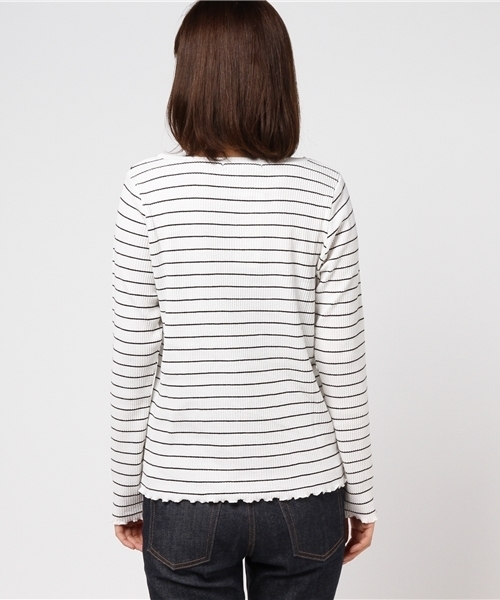 Lugnoncure（ルノンキュール）の「テレコメローインナーＰＯ（Tシャツ/カットソー・レディース・レッド/ブルー/ホワイト/オフホワイト/ブラック/グレー・MEDIUM）」の10枚目の写真