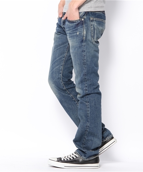 HYSTERIC GLAMOUR（ヒステリックグラマー）の「SP加工デニムストレートPT（デニムパンツ・メンズ・インディゴブルー・28inch/30inch/32inch/34inch）」の2枚目の写真