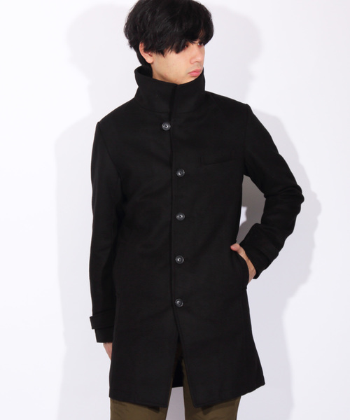 ８(eight)（エイト）の「イタリアンコート チェスター ロング ジャケット（チェスターコート・メンズ・チャコールグレー/ブラック/グレー/キャメル/ネイビー・MEDIUM/LARGE/X-LARGE）」の2枚目の写真
