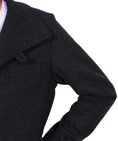 ８(eight)（エイト）の「イタリアンコート チェスター ロング ジャケット（チェスターコート・メンズ・チャコールグレー/ブラック/グレー/キャメル/ネイビー・MEDIUM/LARGE/X-LARGE）」の15枚目の写真