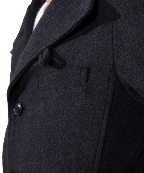 ８(eight)（エイト）の「イタリアンコート チェスター ロング ジャケット（チェスターコート・メンズ・チャコールグレー/ブラック/グレー/キャメル/ネイビー・MEDIUM/LARGE/X-LARGE）」の19枚目の写真