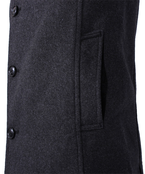 ８(eight)（エイト）の「イタリアンコート チェスター ロング ジャケット（チェスターコート・メンズ・チャコールグレー/ブラック/グレー/キャメル/ネイビー・MEDIUM/LARGE/X-LARGE）」の21枚目の写真
