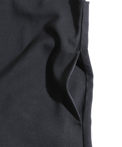 WEGO（ウィゴー）の「WEGO/Vネックワイドオールインワン（つなぎ/オールインワン・レディース・杢グレー/グレー系その他/ブラック・FREE）」の9枚目の写真