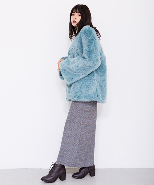 WEGO（ウィゴー）の「WEGO/Vネックワイドオールインワン（つなぎ/オールインワン・レディース・杢グレー/グレー系その他/ブラック・FREE）」の10枚目の写真