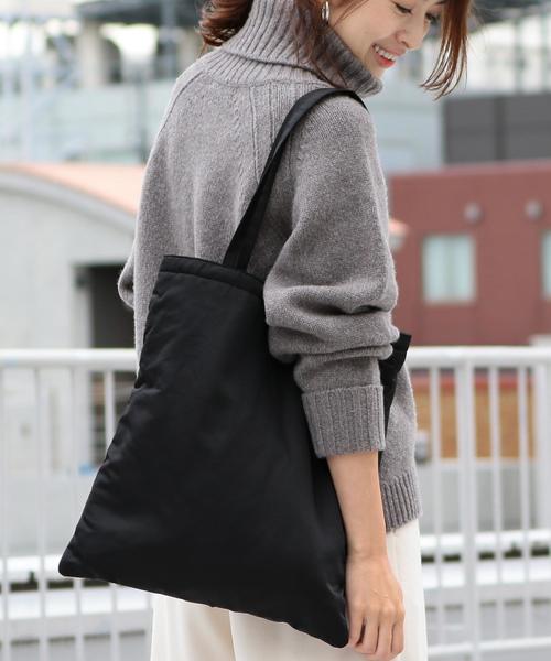 BEAUTY&YOUTH UNITED ARROWS(ビューティーアンドユースユナイテッドアローズ)の「BY∴ 2パーツ付きナイロントートバッグ -3WAY- ◆(トートバッグ・レディース・ブラック/ベージュ・FREE)」の4枚目の写真