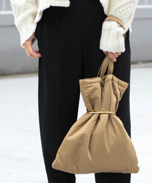 BEAUTY&YOUTH UNITED ARROWS(ビューティーアンドユースユナイテッドアローズ)の「BY∴ 2パーツ付きナイロントートバッグ -3WAY- ◆(トートバッグ・レディース・ブラック/ベージュ・FREE)」の5枚目の写真