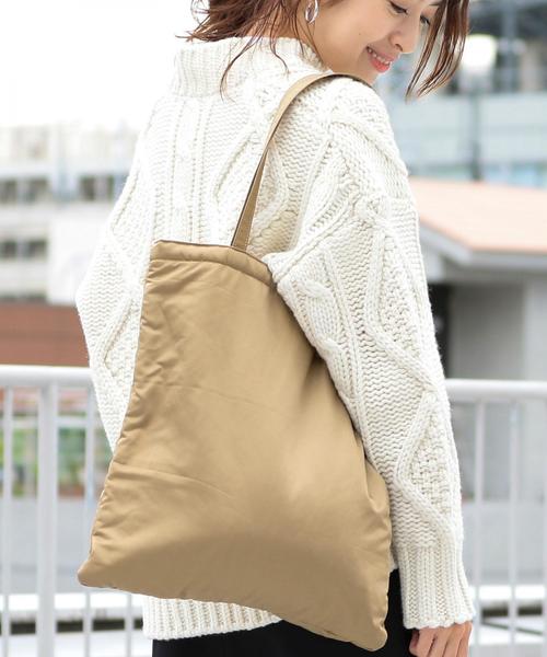 BEAUTY&YOUTH UNITED ARROWS(ビューティーアンドユースユナイテッドアローズ)の「BY∴ 2パーツ付きナイロントートバッグ -3WAY- ◆(トートバッグ・レディース・ブラック/ベージュ・FREE)」の6枚目の写真