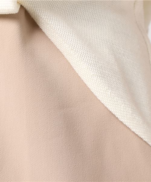 STUDIOUS SELECT（ステュディオスセレクト）の「カット＋WクロスOP　16A-O-60（Tシャツ/カットソー・レディース・オフホワイト・2）」の3枚目の写真