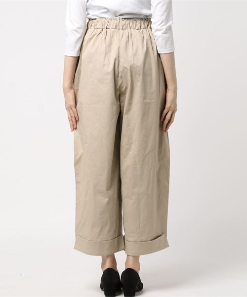 MERLOT（メルロー）の「裾ダブルタックワイドパンツ2675（チノパンツ・レディース・ベージュ/ネイビー/ブラック/オフホワイト/カーキ・FREE）」の19枚目の写真