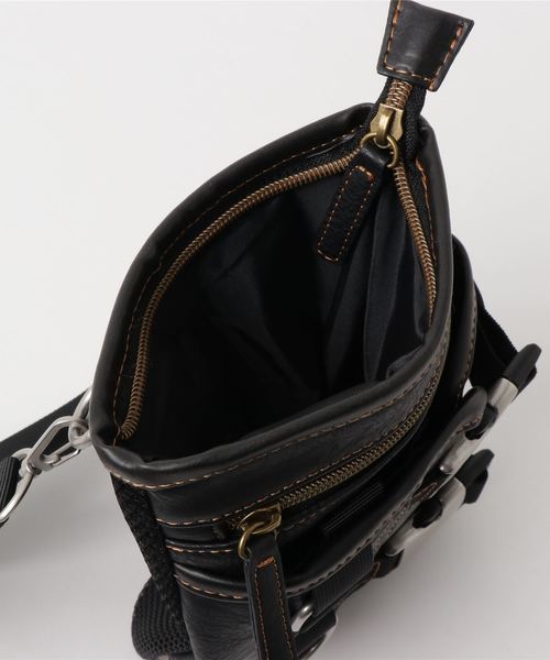 DEVICE メタル ダブル バックル 2WAY シザーケース ショルダーバッグ