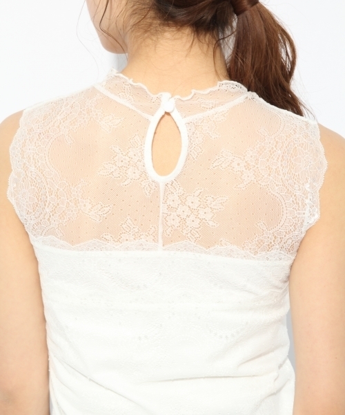 Heather（ヘザー）の「レース＊ハイネックタンクトップ 786873