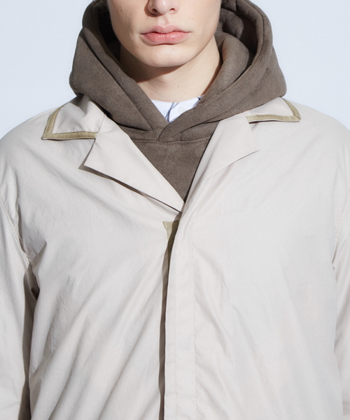 ABAHOUSE（アバハウス）の「【Recency of Mine】ポリエステルミリタリーコート（ステンカラーコート・メンズ・サックスブルー/インディゴブルー/カーキ/ベージュ・46/48）」の7枚目の写真