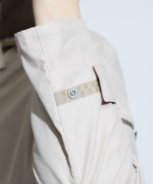 ABAHOUSE（アバハウス）の「【Recency of Mine】ポリエステルミリタリーコート（ステンカラーコート・メンズ・サックスブルー/インディゴブルー/カーキ/ベージュ・46/48）」の5枚目の写真