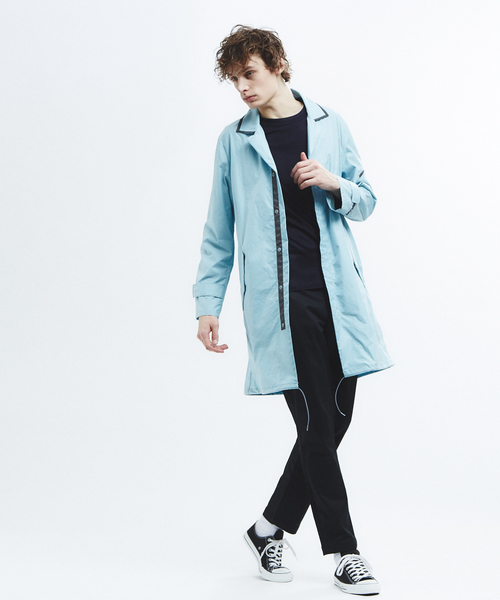 ABAHOUSE（アバハウス）の「【Recency of Mine】ポリエステルミリタリーコート（ステンカラーコート・メンズ・サックスブルー/インディゴブルー/カーキ/ベージュ・46/48）」の17枚目の写真