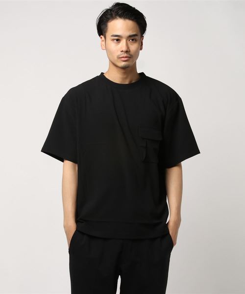 JOINT WORKS（ジョイントワークス）の「TRシアサッカーRIBPOシャツ（シャツ/ブラウス・メンズ・ブラック/グレー・MEDIUM/LARGE）」の2枚目の写真