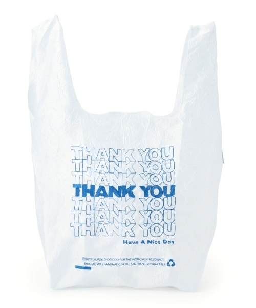 BEAMS BOY（ビームスボーイ）の「Lauren Dicioccio / Thank You Tote（トートバッグ・レディース・レッド/ブルー/その他1/イエロー・ONE SIZE）」の13枚目の写真