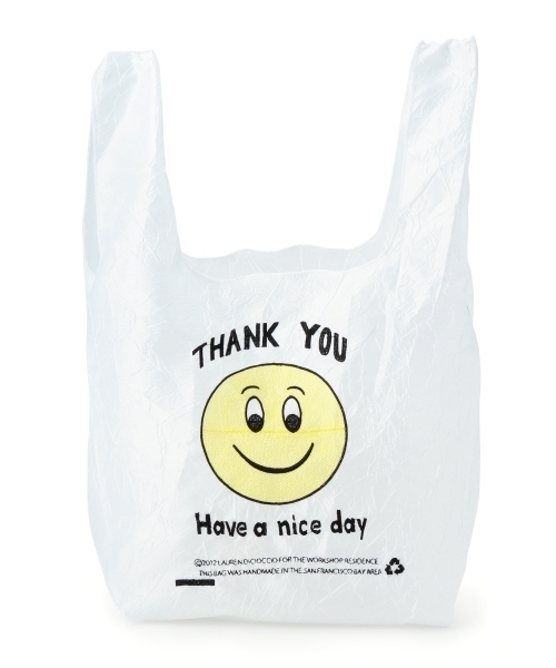 BEAMS BOY（ビームスボーイ）の「Lauren Dicioccio / Thank You Tote（トートバッグ・レディース・レッド/ブルー/その他1/イエロー・ONE SIZE）」の12枚目の写真