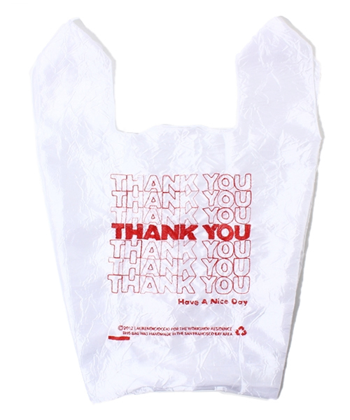 BEAMS BOY（ビームスボーイ）の「Lauren Dicioccio / Thank You Tote（トートバッグ・レディース・レッド/ブルー/その他1/イエロー・ONE SIZE）」の3枚目の写真