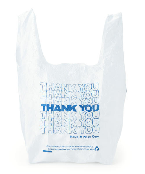 BEAMS BOY（ビームスボーイ）の「Lauren Dicioccio / Thank You Tote（トートバッグ・レディース・レッド/ブルー/その他1/イエロー・ONE SIZE）」の22枚目の写真