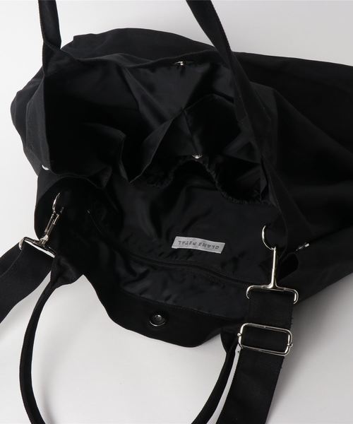 CLANE（クラネ）の「クラネペタルマルチトートバッグ（トートバッグ・レディース・ブラック/ホワイト・FREE）」の5枚目の写真