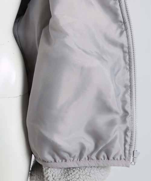 one after another NICE CLAUP（ワンアフターアナザーナイスクラップ）の「もこもこ ボアブルゾン（ブルゾン・レディース・アイボリー/ベージュ/ラベンダー/グレー・FREE）」の16枚目の写真