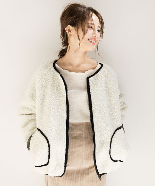 titivate（ティティベイト）の「ﾜｯﾌﾙﾒﾛｰﾛﾝｸﾞｽﾘｰﾌﾞｶｯﾄｿｰ（Tシャツ/カットソー・レディース・ブラック/ベージュ/ブラウン/アイボリー/杢グレー・M）」の2枚目の写真