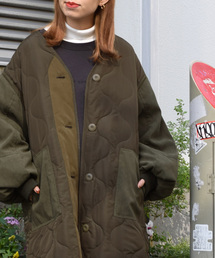 w closet | ひょうたんキルティングロングコート_(その他アウター)