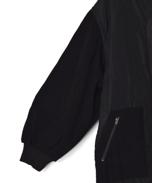 w closet(ダブルクローゼット)の「ひょうたんキルティングロングコート_(その他アウター・レディース・ブラック/カーキ・FREE)」の21枚目の写真