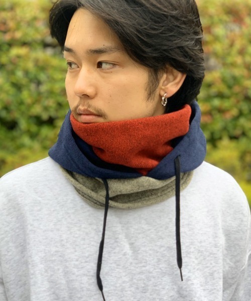 BELLWOODMADE（ベルウッドメイド）の「【BELLWOODMADE】SOLID フード付き ネックウォーマー（ネックウォーマー/スヌード・メンズ・ブラック/ネイビー/グレー/ライム/ブラック系その他/グレー系その他/ブルー系その他/グレー系その他2/グレー系その他3/ブラック系その他2・FREE）」の10枚目の写真