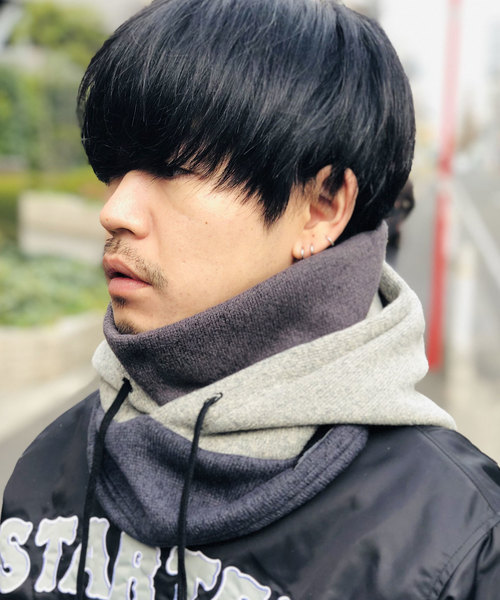 BELLWOODMADE（ベルウッドメイド）の「【BELLWOODMADE】SOLID フード付き ネックウォーマー（ネックウォーマー/スヌード・メンズ・ブラック/ネイビー/グレー/ライム/ブラック系その他/グレー系その他/ブルー系その他/グレー系その他2/グレー系その他3/ブラック系その他2・FREE）」の16枚目の写真