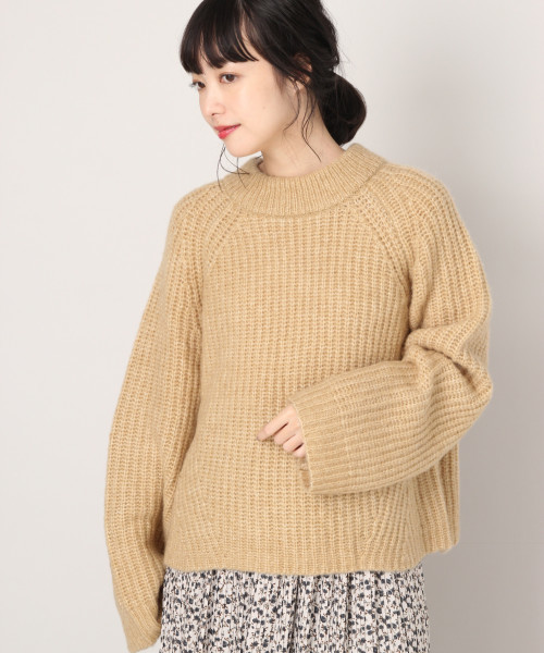 LOWRYS FARM（ローリーズファーム）の「フワカルアゼクループルオーバー　819690（ニット/セーター・レディース・オフホワイト/ブラック/グレー/ブラウン/ベージュ/ピンク・FREE）」の6枚目の写真