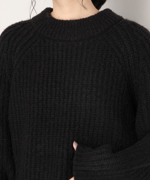 LOWRYS FARM（ローリーズファーム）の「フワカルアゼクループルオーバー　819690（ニット/セーター・レディース・オフホワイト/ブラック/グレー/ブラウン/ベージュ/ピンク・FREE）」の7枚目の写真