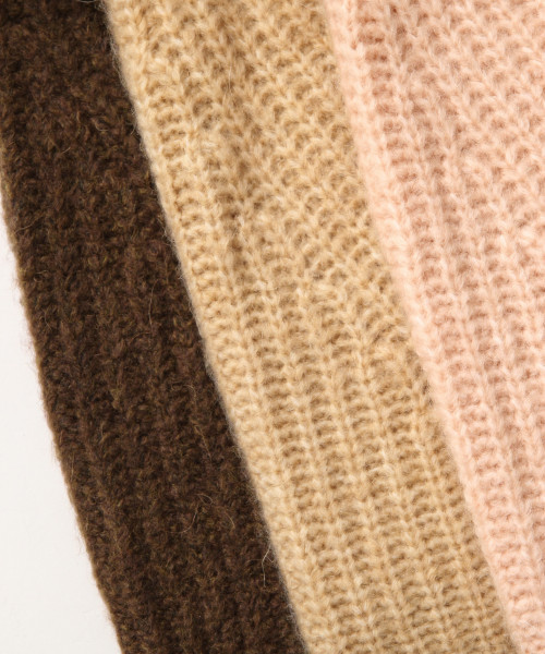 LOWRYS FARM（ローリーズファーム）の「フワカルアゼクループルオーバー　819690（ニット/セーター・レディース・オフホワイト/ブラック/グレー/ブラウン/ベージュ/ピンク・FREE）」の21枚目の写真