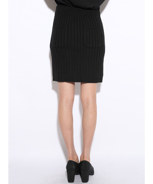 i(アイ)の「RIBニットタイトスカート(スカート・レディース・ホワイト/ブラック/グレー・フリ-)」の7枚目の写真