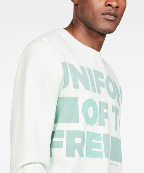 G-STAR（ジースター）の「Graphic Core 3 Sweat（スウェット・メンズ・ブルー系その他・SMALL/MEDIUM/LARGE/X-LARGE/X-SMALL）」の3枚目の写真