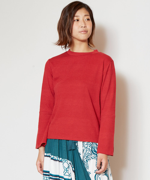 チャイハネ(チャイハネ)の「【チャイハネ】yul 無地ベルスリーブトップス(Tシャツ/カットソー・レディース・ホワイト/グレー/カーキ/オレンジ・FREE)」の1枚目の写真