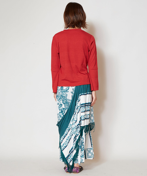 チャイハネ(チャイハネ)の「【チャイハネ】yul 無地ベルスリーブトップス(Tシャツ/カットソー・レディース・ホワイト/グレー/カーキ/オレンジ・FREE)」の11枚目の写真