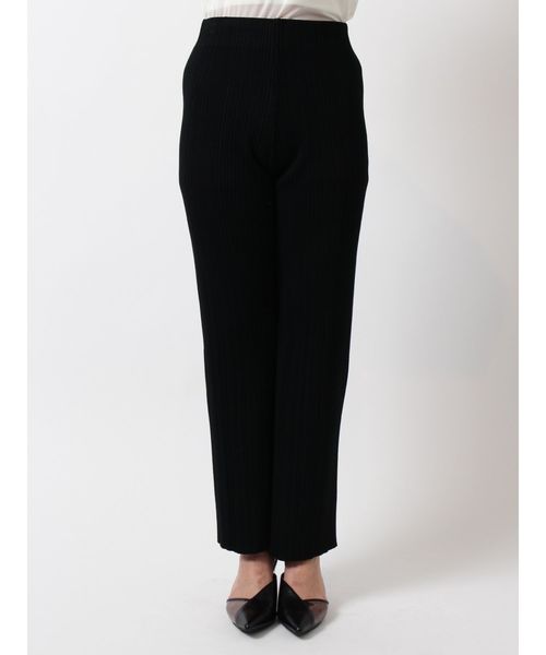 MURUA（ムルーア）の「ランダムリブニットパンツ（その他パンツ・レディース・アイボリー/ブラック/グリーン・FREE）」の20枚目の写真