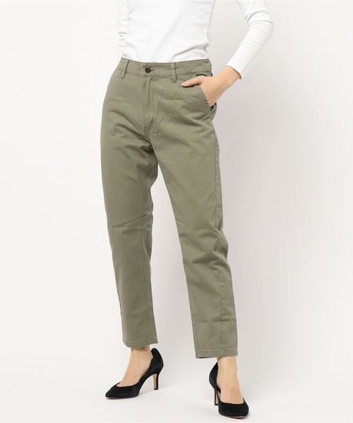 AMERICAN HOLIC（アメリカンホリック）の「テーパードチノパンツ（その他パンツ・レディース・アイボリー/ブルー/ベージュ/カーキ/ネイビー・S/M/L/XS）」の18枚目の写真