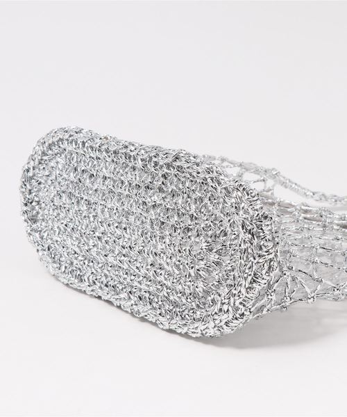 DISCOAT（ディスコート）の「ラメポーチ付きトート（トートバッグ・レディース・シルバー/ゴールド・FREE）」の5枚目の写真