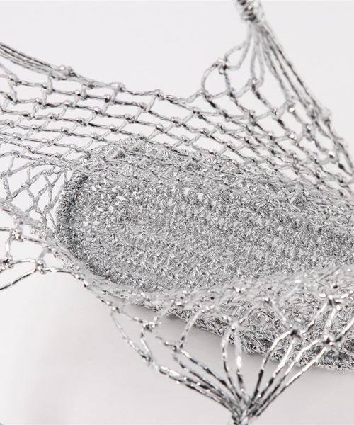 DISCOAT（ディスコート）の「ラメポーチ付きトート（トートバッグ・レディース・シルバー/ゴールド・FREE）」の4枚目の写真