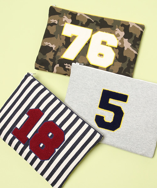 B:MING by BEAMS(ビーミングバイビームス)の「○ビーミング by ビームス / さがら刺繍クラッチバッグ(クラッチバッグ・レディース・グレー/ネイビー/グリーン系カモフラージュ・ONE SIZE)」の16枚目の写真