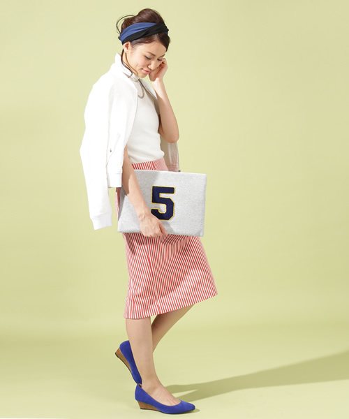 B:MING by BEAMS(ビーミングバイビームス)の「○ビーミング by ビームス / さがら刺繍クラッチバッグ(クラッチバッグ・レディース・グレー/ネイビー/グリーン系カモフラージュ・ONE SIZE)」の17枚目の写真