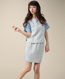 ROSE BUD | LSK-14118 ELASTIC/W MINI SKIRT(スカート)