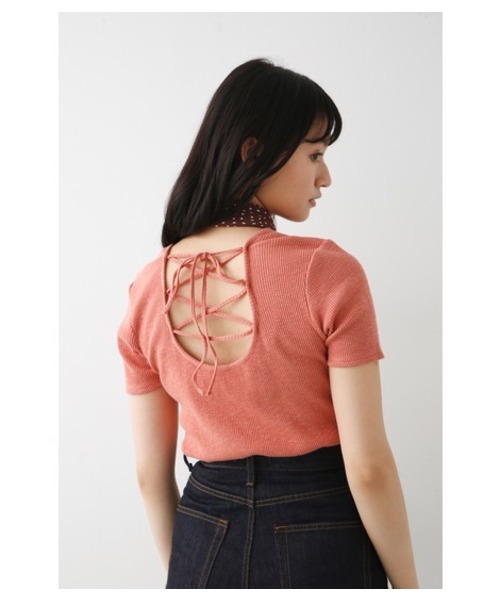 セール バックレースアップトップス Tシャツ カットソー Avan Lily アヴァンリリィ のファッション通販 Zozotown