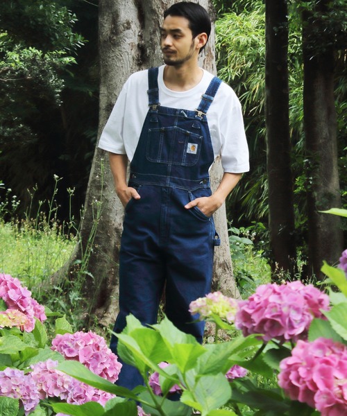 Carhartt(カーハート)の「Carhartt デニムオーバーオール(ユニセックス対応)(サロペット/オーバーオール・メンズ・インディゴブルー・30inch/32inch/34inch/36inch/38inch/40inch/42inch/28inch)」の8枚目の写真